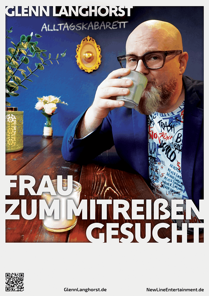 Glenn Langhorst - Plakat Frau zum Mitreißen gesucht